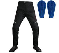 SLOPSS Pantaloni da Moto da Uomo, Pantaloni per Motociclisti per Motociclisti con Tasche e con Armatura