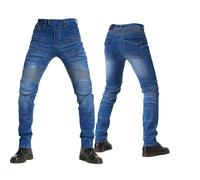 SLOPSS Pantaloni da Motocicletta Maschile, prelievi per Jeans in Forma per slittare i Pantaloni da Corsa in Motocross, con 4 protettori Staccabili