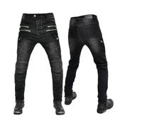 SLOPSS Pantaloni da Motocicletta Maschile, Tasche a più Tasche a Prova di Crash Jeans Si Adattano ai Pantaloni da Corsa in Motocross blindati, con protettori Staccabili 4