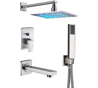 SLOPSS Set di rubinetti da Doccia da Bagno Leggero a LED LEGGIO SETTA di Controllo della PASSOGIA di Controllo della SCADA in Incontro TACCHIO Mixer Mixer SCHEGGI