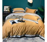 SLOPSS Soft Four-Piece Style Wide-Sided Quilt Cover Bed Pure Cotton Bedding Size (Color 2 1.8m)