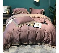 SLOPSS Soft Four-Piece Style Wide-Sided Quilt Cover Bed Pure Cotton Bedding Size (Color 5 2m)