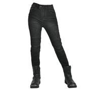 SLOPSS Womens Motorcycle Pants, Multiple Pockets Crash Proof Jeans Stretch Fit Armoured Riding Motocross Racing Trousers, with 4 Detachable Protectors
