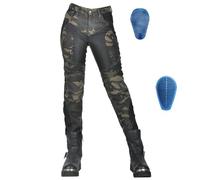 SLOPSS Womens Motorcycle Trousers, Motorcycle Biker Trousers Jeans, Breathable Motorcycle Trousers, with 4 Second Removable Protectors