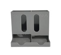 Slot AA & Battery Case impilabile Storage Box con scomparti separati, antiscivolo umido AA Battery Holder Case