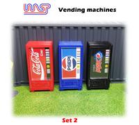 Slot Car Scenario Drink Distributore Automatico Set Di 3 1:3 2 Scala Vespa