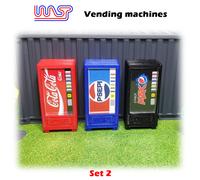 Slot Car Scenario Drink Distributore Automatico Set Di 3 1:3 2 Scala Vespa