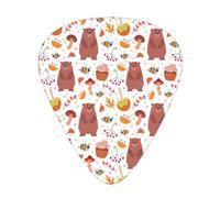 Sloth Cake Chitarra AcusticaPlettri per Chitarra 12 Pezzi, Chitarra Elettrica Essenziale Plettri per Chitarra Spessi e Sottili Studenti 0,46 0,96 0,71 Mm