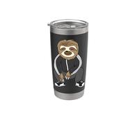 Sloth Doing A Slav Squat In His Tracksuit Bicchiere termico in acciaio inox doppia parete