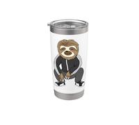 Sloth Doing A Slav Squat In His Tracksuit Bicchiere termico in acciaio inox doppia parete