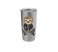 Sloth Doing A Slav Squat In His Tracksuit Bicchiere termico in acciaio inox doppia parete