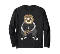 Sloth Doing A Slav Squat in His Tracksuit Maglia a Manica