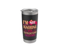 Sloth Funny I'm Not Ignoring You Sto dando priorità ai bradipi Bicchiere termico in acciaio inox doppia parete