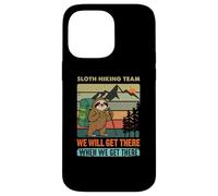 Sloth Hiking Team spedizione lenta ma sicura avventura Custodia per iPhone 14 Pro Max