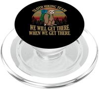 Sloth Hiking Team We Will Get There When We Get There Shirt PopSockets PopGrip per MagSafe