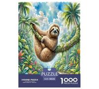 Sloth Puzzle Per Adulti 1000 Pezzi - Antistress, Pazienza, Gioco Per Tutta La Famiglia 38x26cm/1000pcs