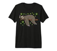 Sloth Smoking Weed Cannabis 420 THC Marijuana Stoner Gift Maglietta Premium