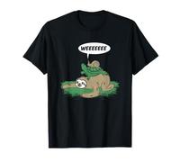 Sloth Turtle Lumaca Equitazione Lazy Life Race Slow Marathon Run Maglietta
