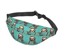 Slothful - Marsupio a tracolla per studenti, multifunzionale, grande, per uomini e donne, sport all'aria aperta, viaggi, alla moda e portatile, nero, Come nella foto, Taglia unica, Zaino da