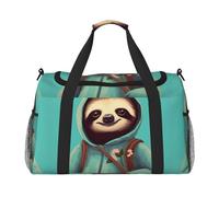 slothful student stampa grande borsa da viaggio a mano, borsa tote impermeabile per donne, borsone sport palestra per uomo