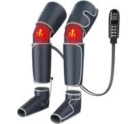 Massaggiatore per gambe con compressione dell'aria e calore, massaggiatore 4 in 1 per polpaccio, coscia e ginocchio, massaggiatore per gambe per circolazione e sollievo dal dolore Fsa, 4 modalità, 4