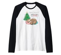 Sloths Official Sleep Pajamas Nightgown SleepySloths Maglia con Maniche Raglan