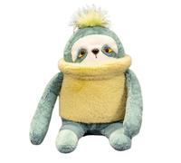 SLOTTO PLUSH, SOTTO INFORMATO | Cuscino Sloth coccoloso | Dolloso bambola morbido coccolone peluche di peluche di peluche animali da peluche per ragazzi ragazze per bambini in cammino da letto di San