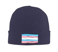 Slouch Berretti in Maglia Distressed Trans Transgender Pride Flag Berretto Beanie Elasticizzato Cappello Invernale per Donna Adulto Uomo