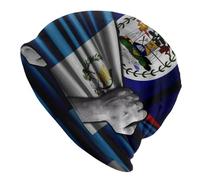 Slouchy Berretti in Maglia Guatemala Guatemalan And El Belizean Belize Flag Skull cap Elasticizzato Berretto Sportivo per Ciclismo, Arrampicata, Running