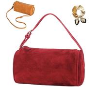 Slouchy Suede Hobo Bags, Women Versatile Retro Leather Handbag, Fashion Elegance Shoulder Bag for Fall and Winter