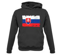 Slovacchia Grunge Stile Bandiera - Bambini Felpa Bratislava Europa Repubblica