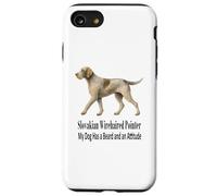Slovacco Wirehaired Pointer Il mio cane ha la barba e l'atteggiamento Custodia per iPhone SE (2020) / 7/8