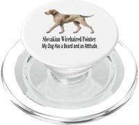 Slovacco Wirehaired Pointer Il mio cane ha la barba e l'atteggiamento PopSockets PopGrip per MagSafe