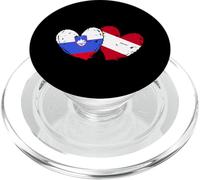 Slovenia Austria Bandiera Cuore Slovenia Patrimonio Austriaco PopSockets PopGrip per MagSafe