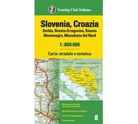 Slovenia, Croazia, Serbia, Bosnia 1:800 000