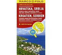 Slovenia, Croazia, Serbia, Bosnia Erzegovina 1:800.000