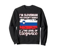 Slovenia Flag Proud Elegant Slovenian Boyfriend Girlfriend Felpa