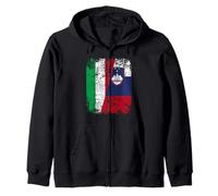 Slovenia Italia Bandiera Amicizia | Slovenia Felpa con Cappuccio