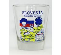 Slovenia UE Series punti e icone shot Glass