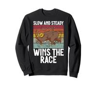 Slow and Steady vince la Race Sloth Felpa