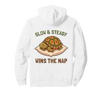 Slow And Steady Vince The Nap Funny Sleeping Box Turtle Lazy Felpa con Cappuccio