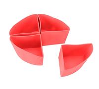 Slow Cooker Divider Liner, Accessorio in Silicone 4 in 1, Riutilizzabile e Antigoccia, per Pentola da 6 Quart - Resistente al Calore, Facile da Pulire, Ottimizza la (Rossa)