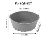 Slow Cooker Silicone per liner Fit 68 Quart Ovale Slow Cooker per facile da