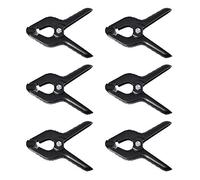 Slow delfino 10,9 cm Black nylon muslin/Paper foto fondale clamps-6 confezione