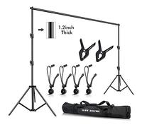 Slow Dolphin Photo Studio 3 m (L) x 3 m (A) Fondale fotografico resistente, regolabile, sistema di supporto con borsa per il trasporto