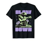 Slow Down Frog Playing Guitar Relax & Enjoy Your Life Maglietta