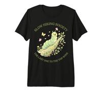 Slow Hiking Society Lultimo al Top Vince Uomini Donne Maglietta Premium