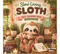 Slow Living Sloth Coloring Book: 50 Cozy and Relaxing Sloth Scenes for Stress Relief, Mindfulness, Creativity, and Peaceful Coloring Fun for Teens and Adults