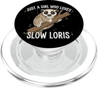 Slow Loris Ragazza Amante Animali Design PopSockets PopGrip per MagSafe
