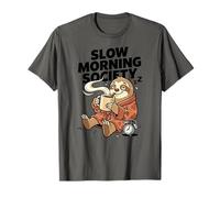 Slow Morning Society, Sleepy Sloth, Umorismo sul caffè Maglietta